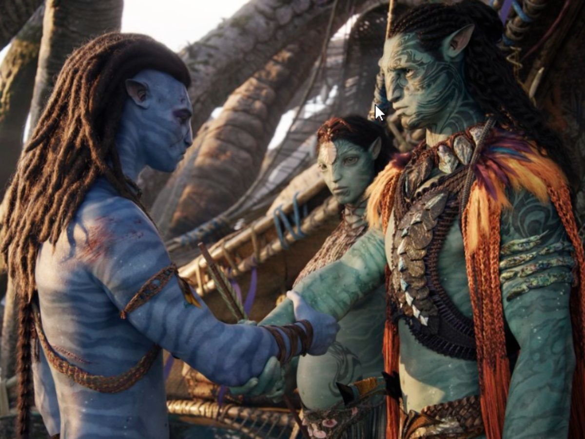 Jake Sully e sua família conhecem outros povos de Pandora em Avatar 2.