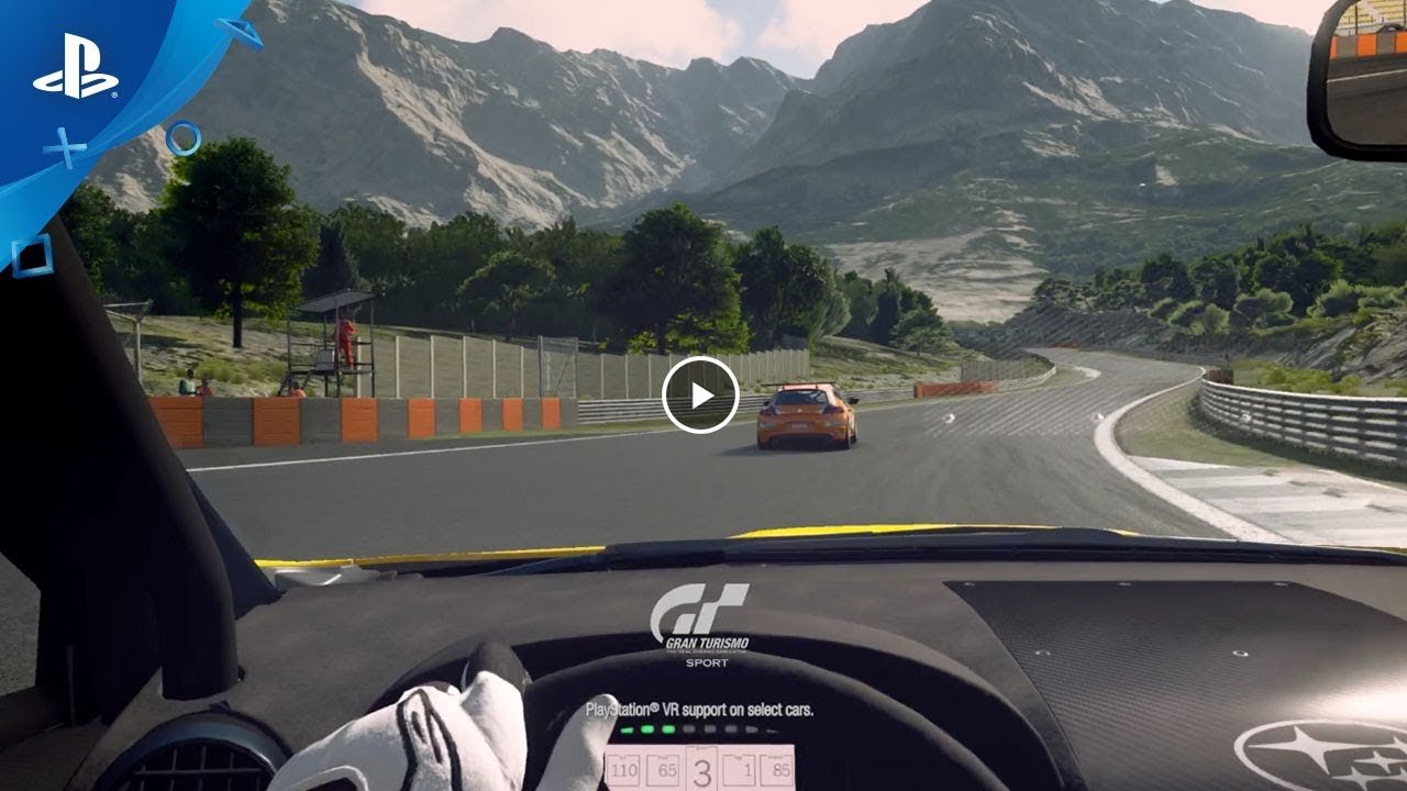 Com um volante de verdade e óculos de VR, jogar Gran Turismo é quase como pilotar de verdade!