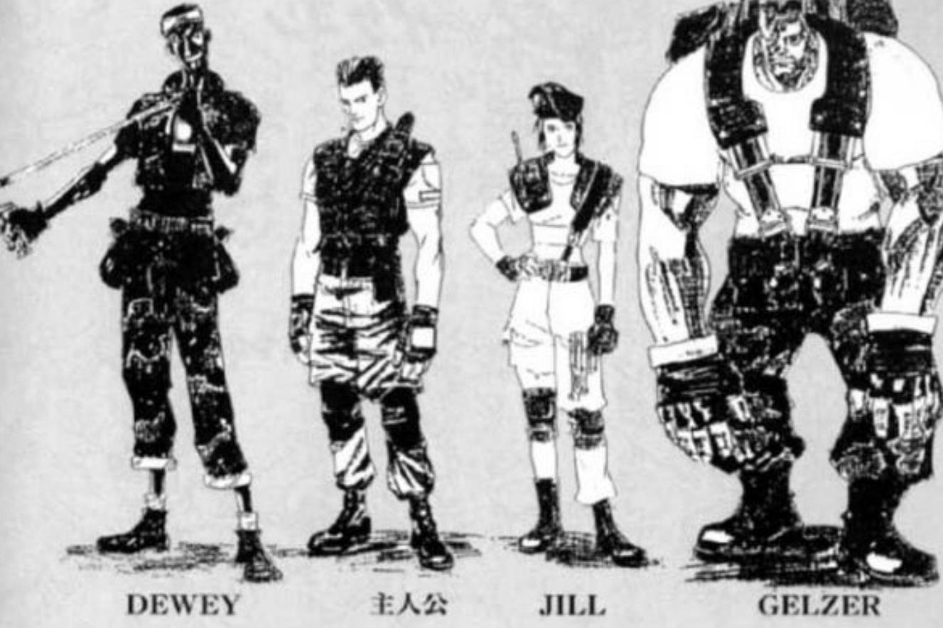 Conceito original dos personagens de Resident Evil