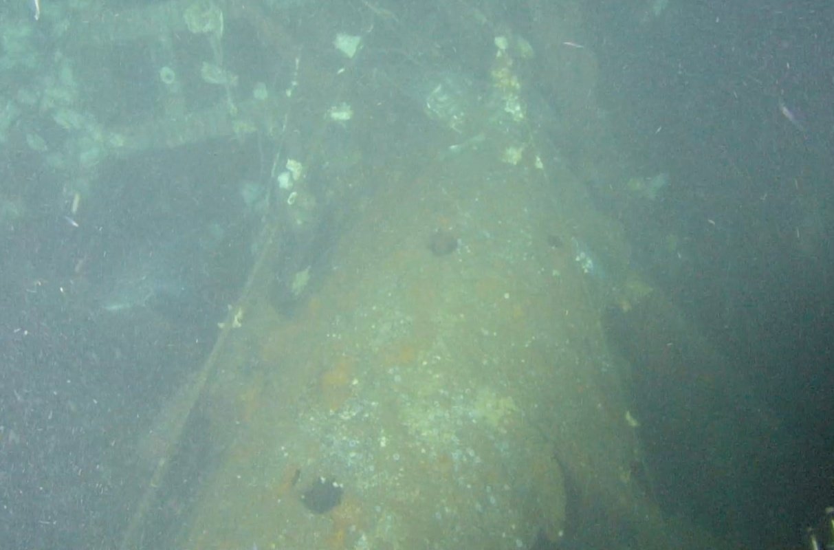 Destroços do submarino USS Albacore, que afundou em 1944