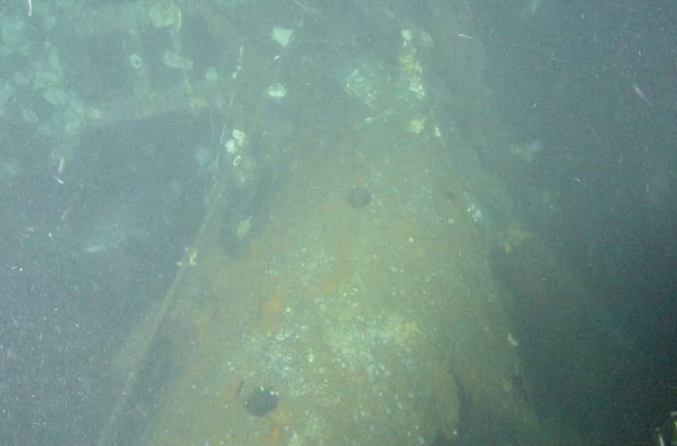 Destroços do submarino USS Albacore, que afundou em 1944