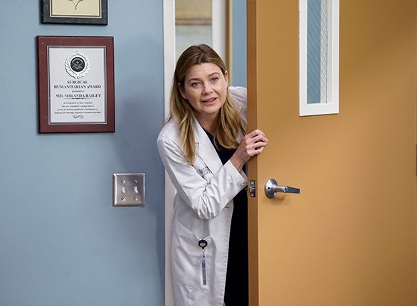 Ellen Pompeo como a famosa Doutora Meredith Grey