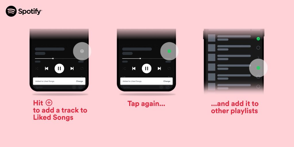 Mudança feita nos ícones do Spotify.