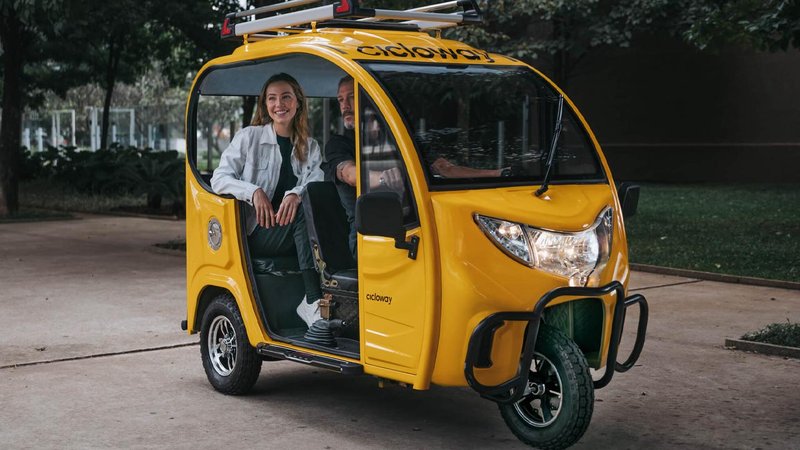 Um tuk-tuk da Cicloway; no Brasil, a mobilidade elétrica pode custar alto para o nível salarial do brasileiro médio.