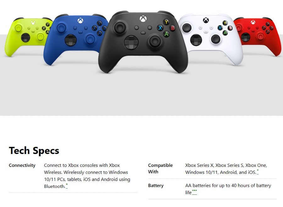 Novos controles do Xbox tem suporte nativo a Bluetooth