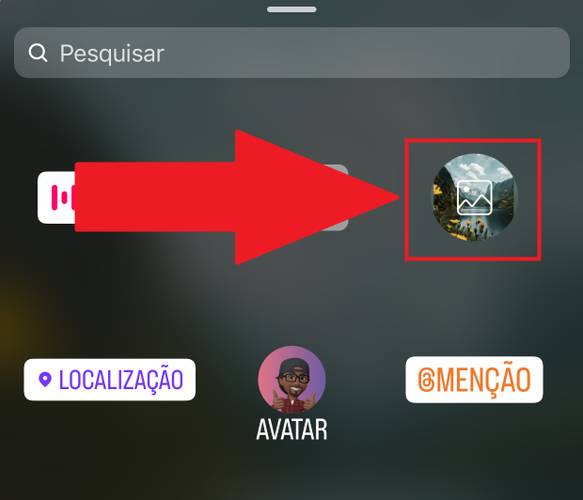 Aperte na opção para adicionar uma nova imagem