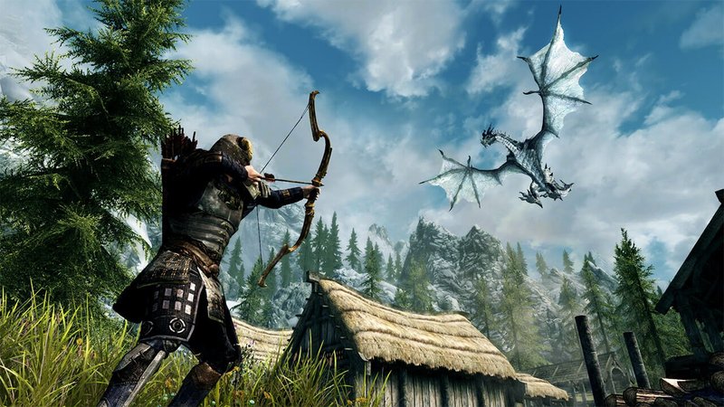 Dragões são ameaças constantes em The Elder Scrolls V: Skyrim. (Bethesda Softworks/Reprodução)