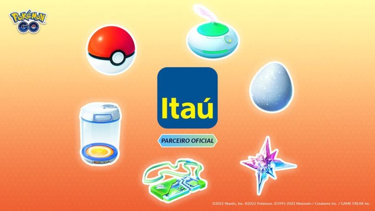 Parceria entre Itaú e Niantic dá recompensas em Pokémon Go
