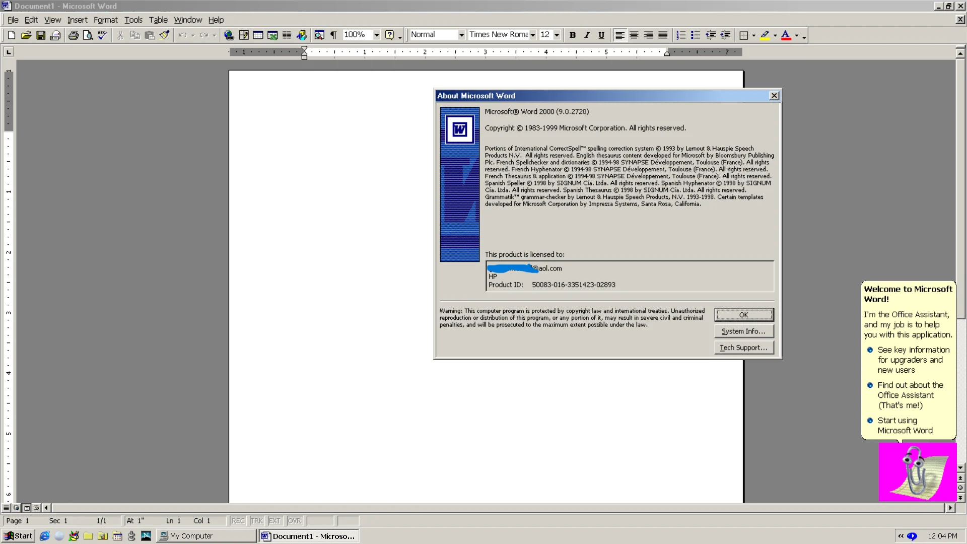 Até o assistente virtual Clippy foi reproduzido na versão nostálgica do Windows 2000. (Fonte: u/ExoGeniVI/Reprodução)