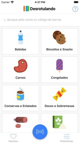 Scanner de rótulo de alimentos do Desrotulando. (Fonte: Desrotulando/Divulgação)