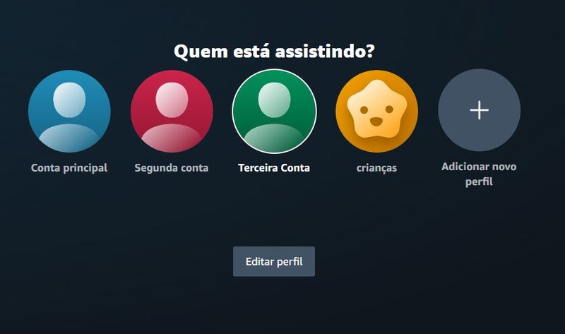 É possível criar alguns perfis no Amazon Prime Video