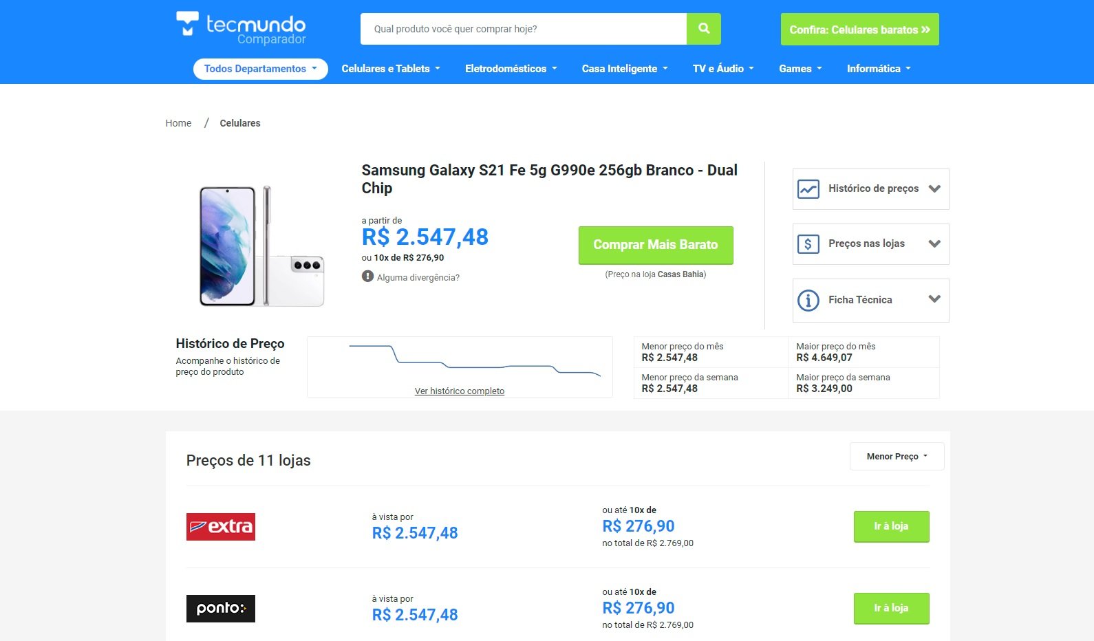 Saiba como utilizar o site para comparar preços do TecMundo - TecMundo