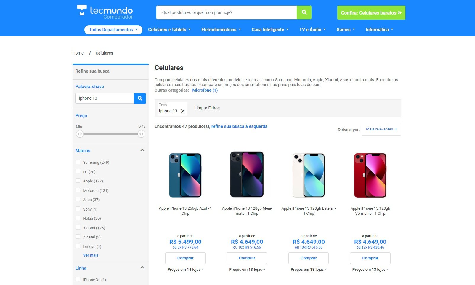 Saiba como utilizar o site para comparar preços do TecMundo - TecMundo