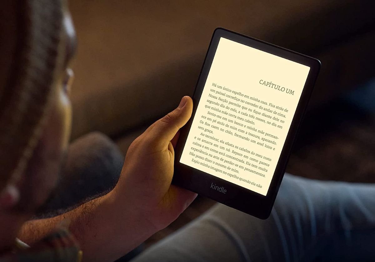 Kindle traz várias funcionalidades que facilitam a leitura.