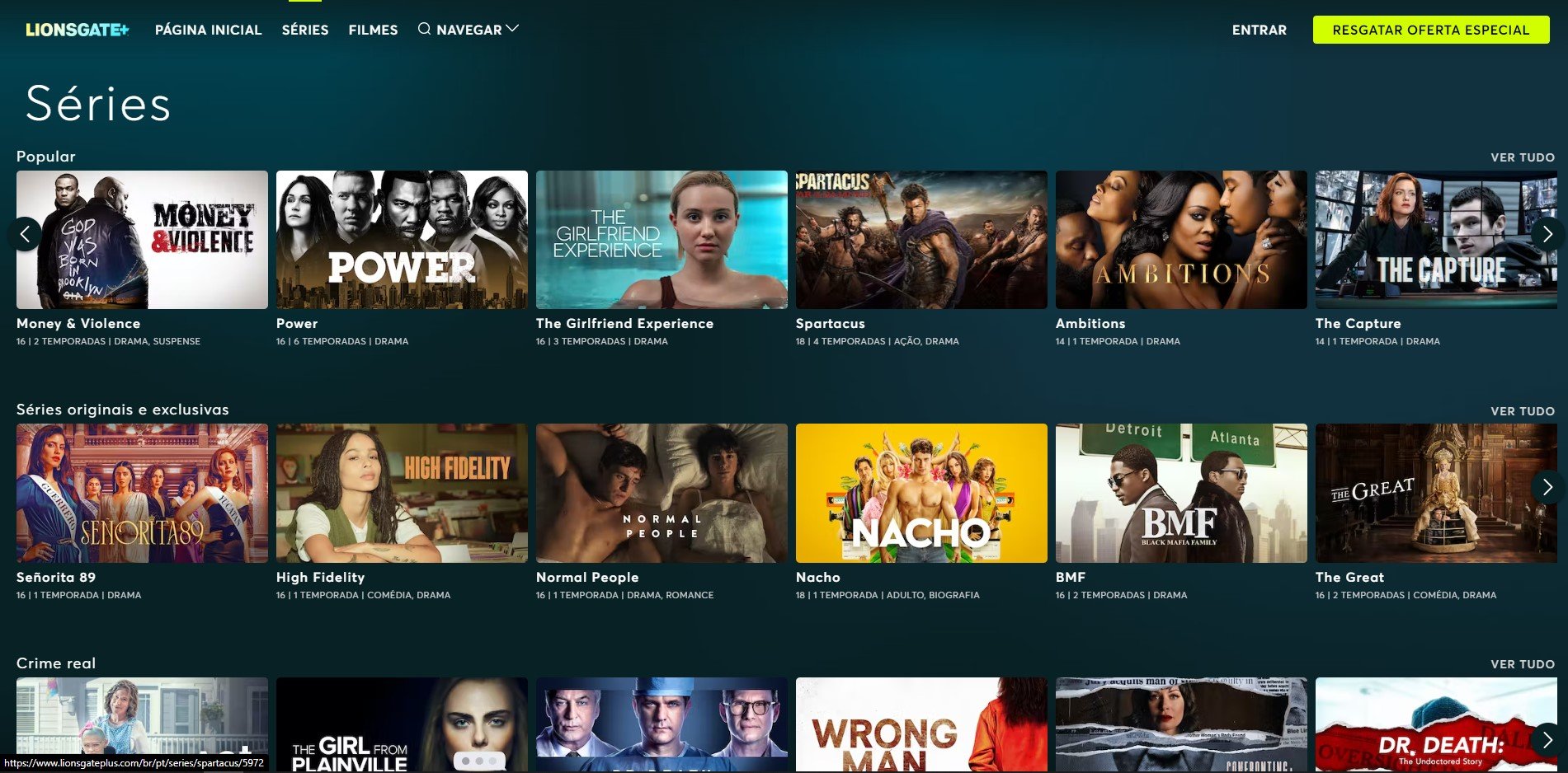 O Lionsgate Plus é ideal para fãs de cinema e séries mais alternativas.