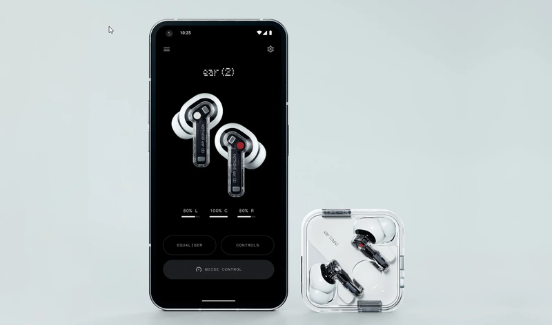 Novos fones de ouvido da marca Nothing.