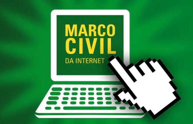 O Marco Civil da Internet foi aprovado em 2014.