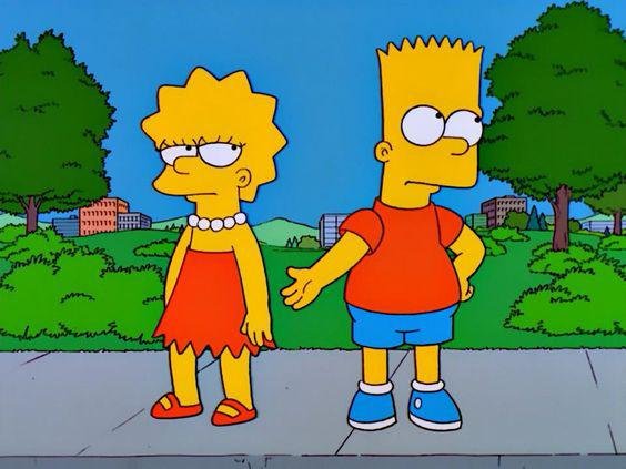 Bart é o filho mais velho da família Simpson.