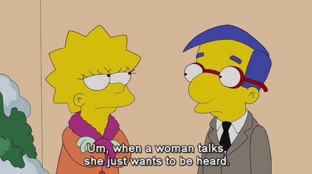 O nerd Milhouse é apaixonado por Lisa Simpson na série.