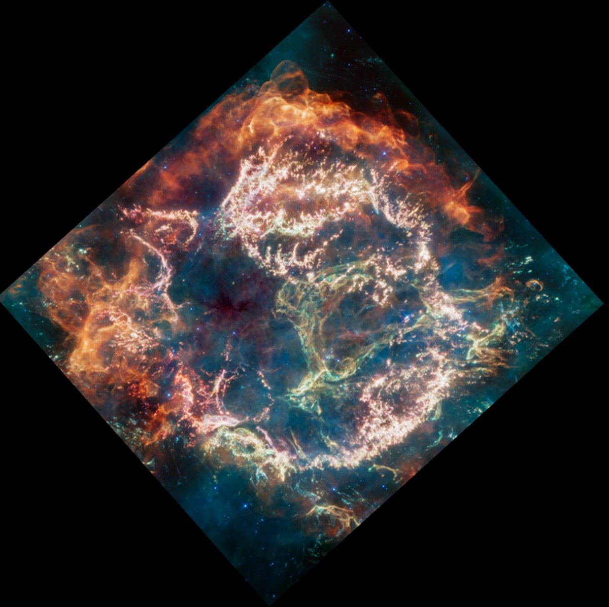 Remanescente de supernova Cassiopeia A (Cas A)