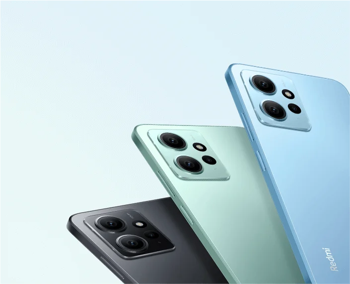 O Redmi Note 12 vem com três opções de cores, além de três versões de memória RAM.