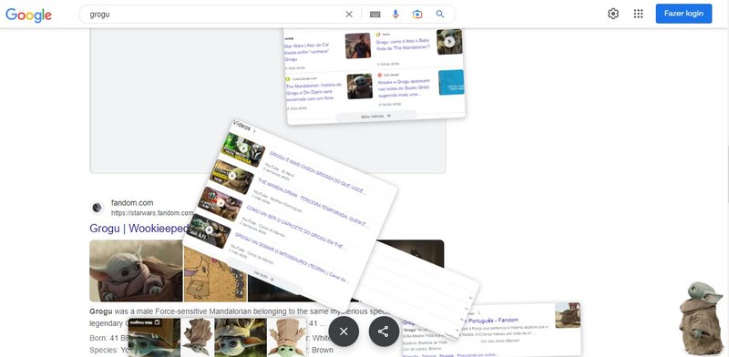grogu efeito google 