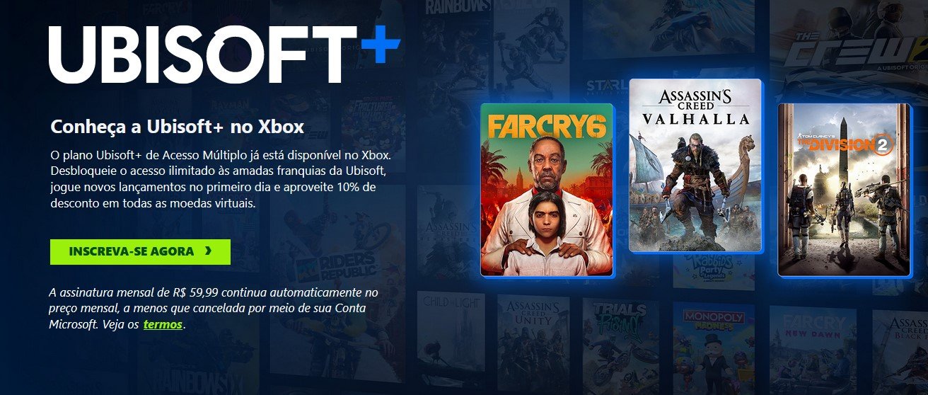 Serviço de Assinatura de Jogos Ubisoft+