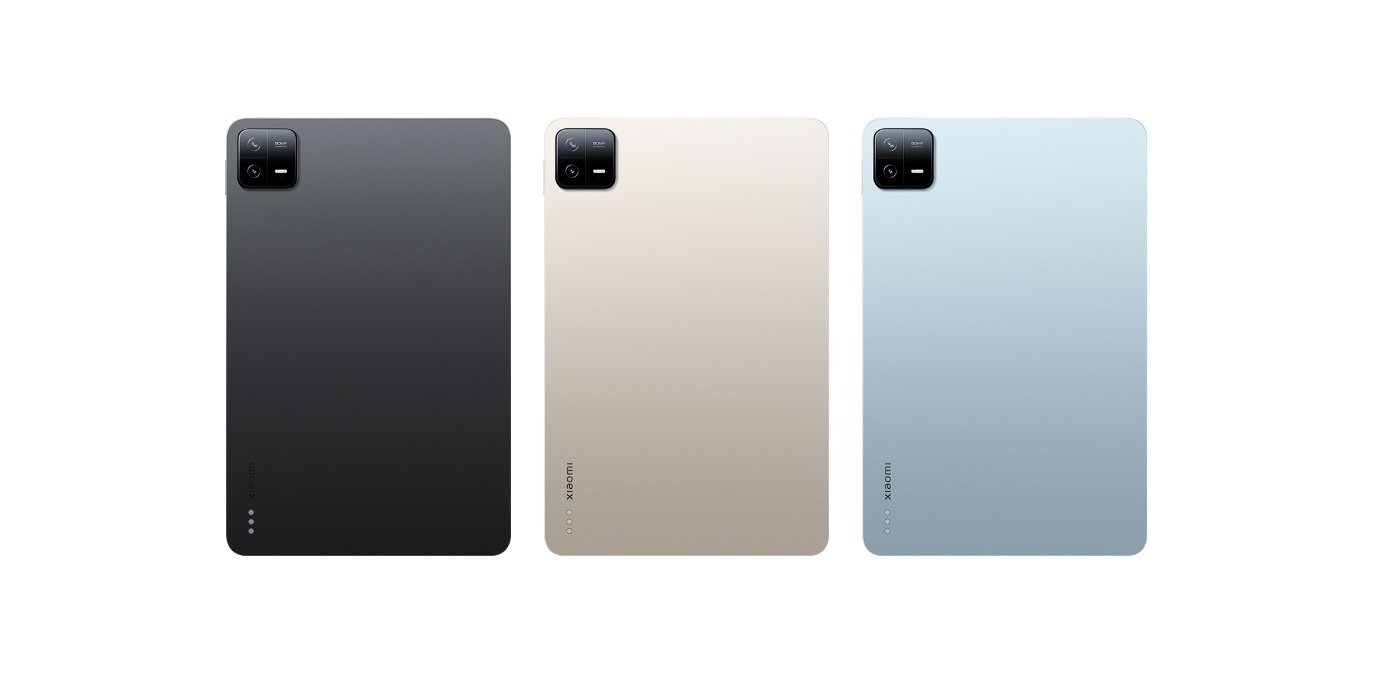 Novos tablets da Xiaomi possuem três opções de cores