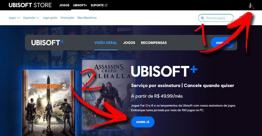 Ubisoft+ no Xbox: Como Assinar, Cancelar, Vincular sua Conta e Dividir os  Jogos com outra Pessoa 