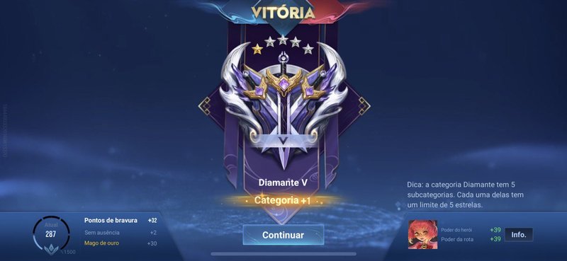 Você só poderá banir heróis quando chegar no Diamante. (Fonte: Tencent / Reprodução)