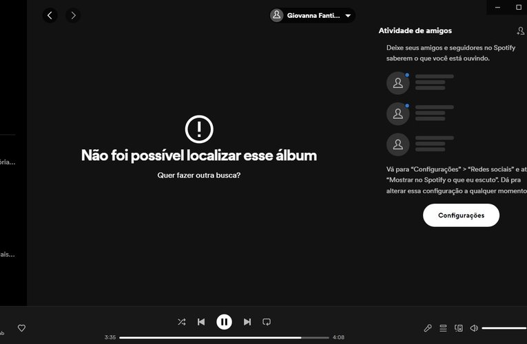 Spotify fora do ar