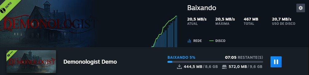 É preciso esperar até que o processo de instalação seja concluído.