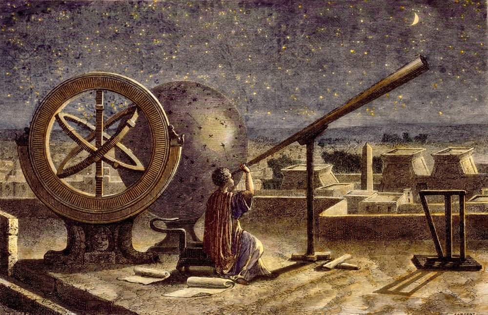 Hiparco de Alexandria, um dos mais célebres astrônomos da antiguidade.