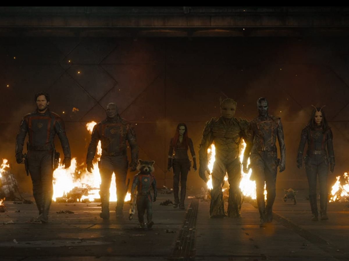 Universo Marvel 616: Veja a reação do elenco com o boneco do Star-Lord  usado em Guardiões da Galáxia Vol. 3