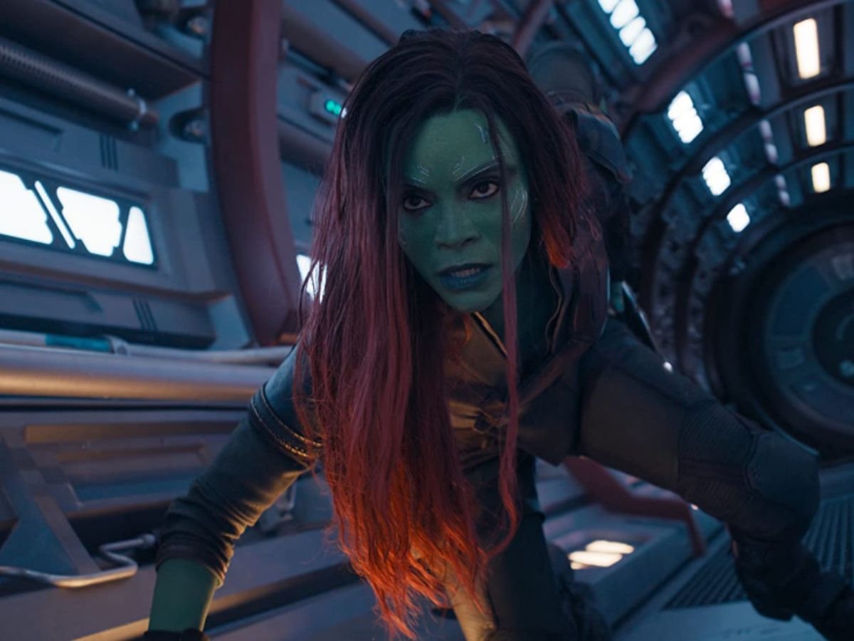 Gamora é morta por Thanos em Vingadores: Guerra Infinita (2018).