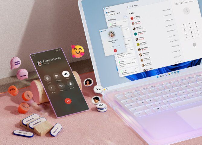 Com o Phone Link, os usuários de iPhone que também têm Windows 11 podem responder mensagens, acessar fotos e atender ligações pelo computador.