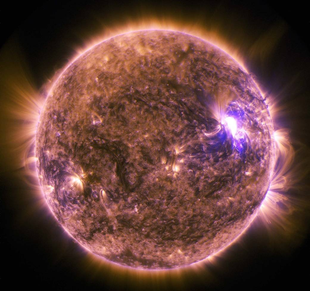 Erupção Solar Classe M7.9 que ocorreu em junho de 2015.