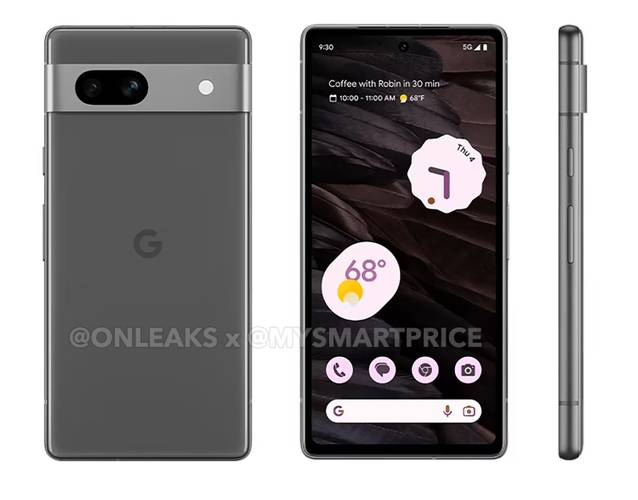 Suposto visual completo do Pixel 7a.