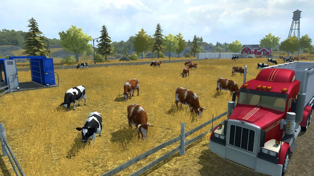 Farming Simulator certamente é a escolha ideal para jogadores que buscam um simulador de fazenda mais realista  - Imagem: Reprodução/GIANTS Software