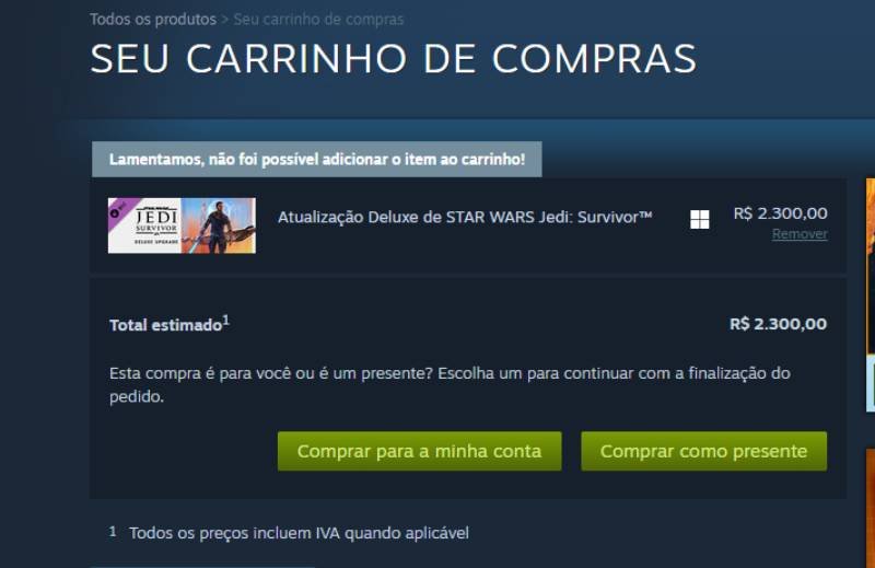 Saldo Steam - Brasil