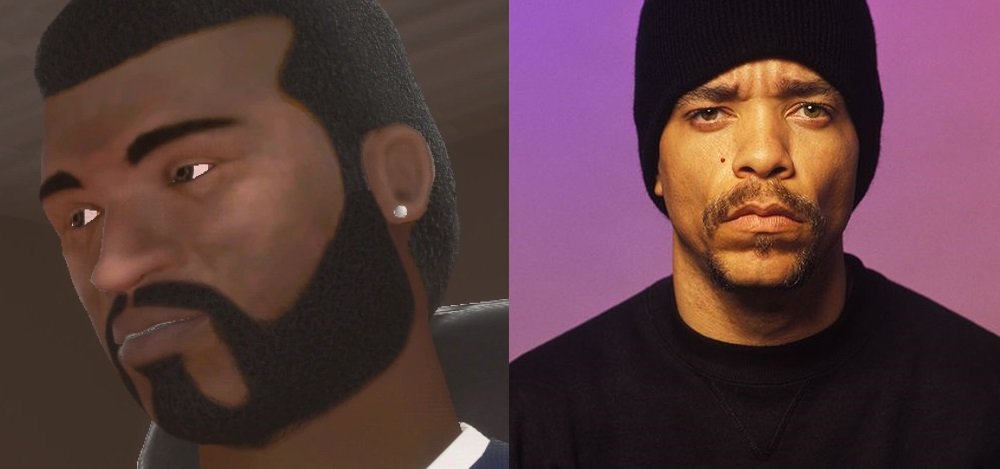 Ice-T como Madd Dogg, em GTA: San Andreas.