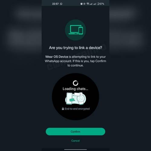 A conexão do WhatsApp com os smartwatches é rápida e prática.