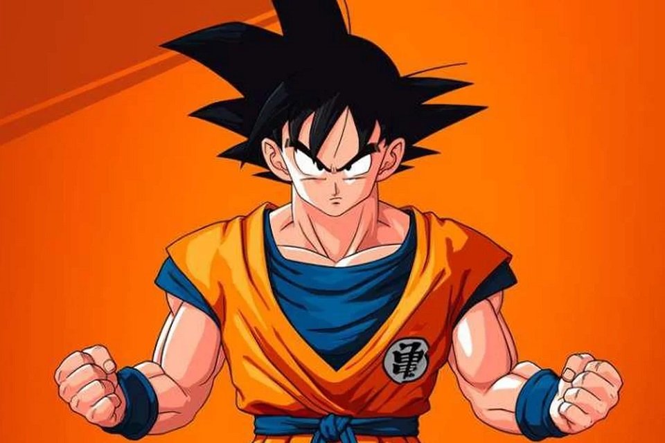 Desenho do Personagem Goku (Dragon Ball)