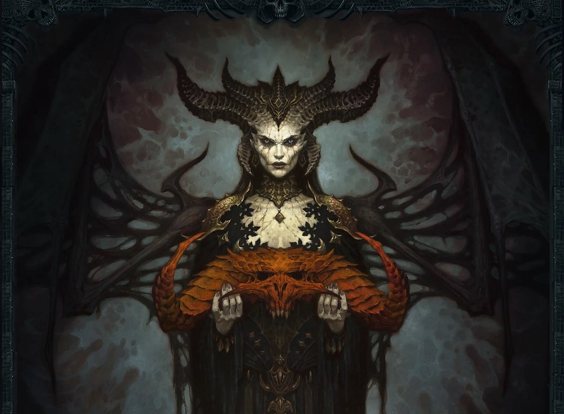 Arte oficial de Lilith, a mãe dos Nephalem e criadora do Santuário