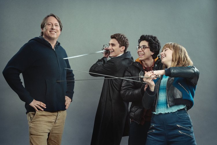 Diretor Joe Cornish e o elenco de Lockwood & Co.