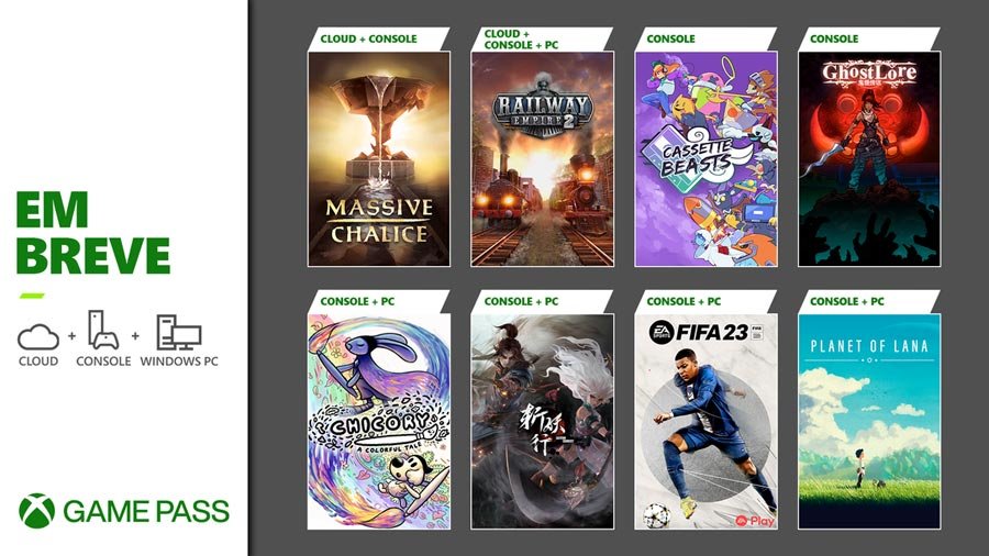 Veja os nomes dos jogos que serão adicionados ao Xbox Game Pass em