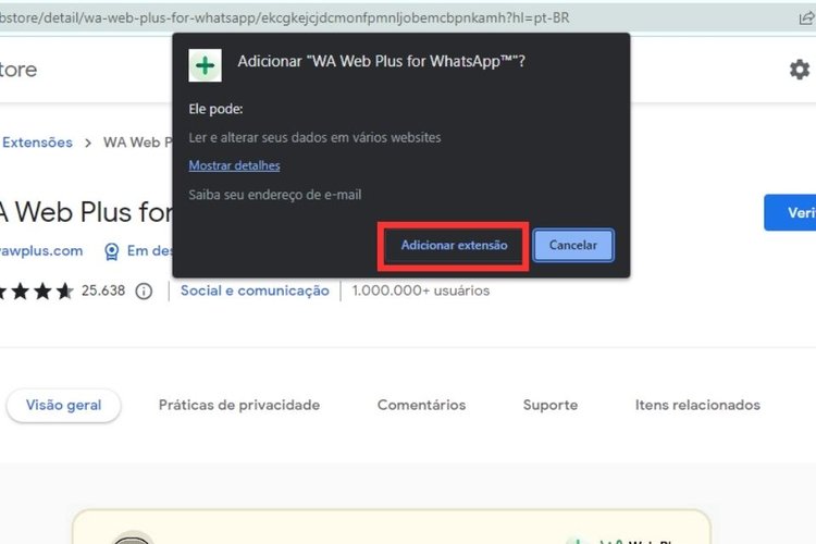 WA Web Plus é gratuito para colocar senha no WhatsApp Web.