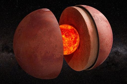 Por meio das observações, os cientistas também perceberam que a densidade da crosta marciana nas terras baixas do norte e nas terras altas do sul é semelhante.
