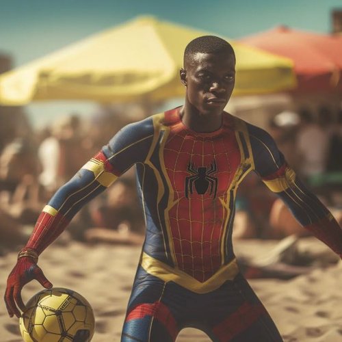 Spider: camisa 10 e faixa de capitão.