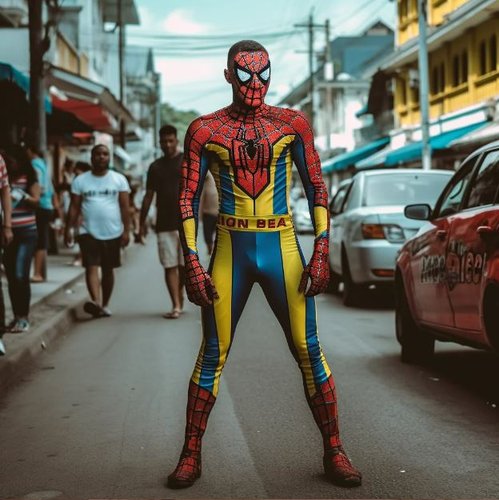 Que tal os detalhes amarelos no traje do Aranha?